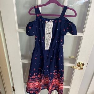 Japan Romper short/dress royal blue and pink